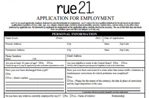 ... image above will direct you to the Rue 21 application download page